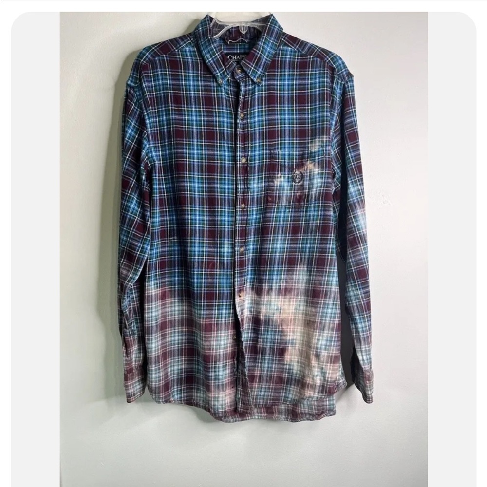 Upcycled Ombre Bleached Tie dye Flannel Shirt

Unisex